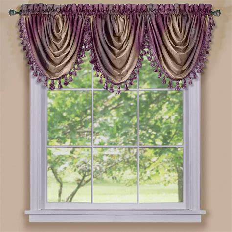 Ombre Waterfall Curtain Valance