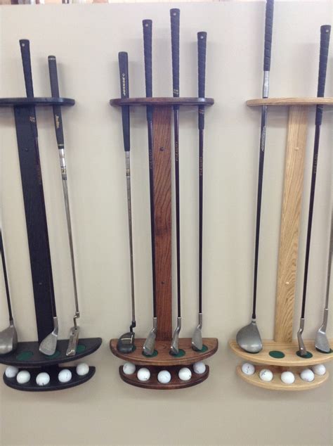 4 Golf Club 5 Ball Wall Display Ready To Install On The Wall As Soon