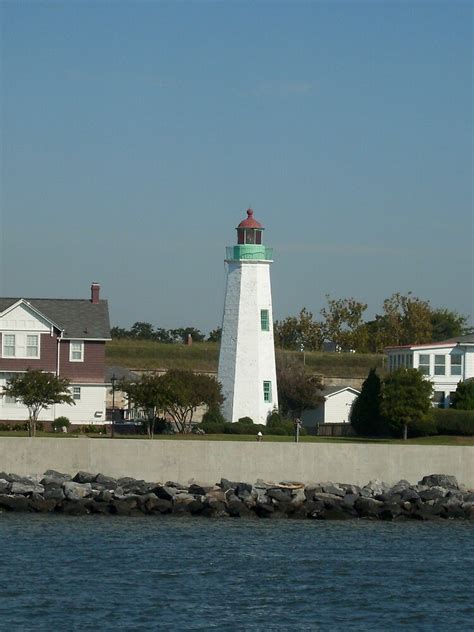 Old point comfort light, the second lighthouse built on the chesapeake bay, is on the grounds of fort monroe, an active military base and home of the army training command. "Lighthouse -- Old Point Comfort, Ft Monroe, VA" by AJ ...