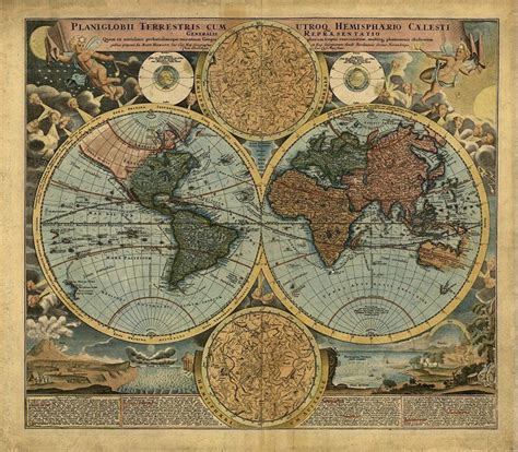 MI BAUL DEL DECOUPAGE Ancient World Maps Antique World Map Old World