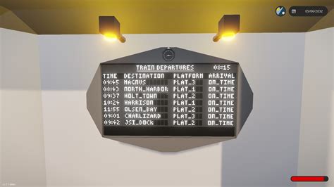 Stormworks Bens Time Sensitive Train Departure Screen Lua Fully