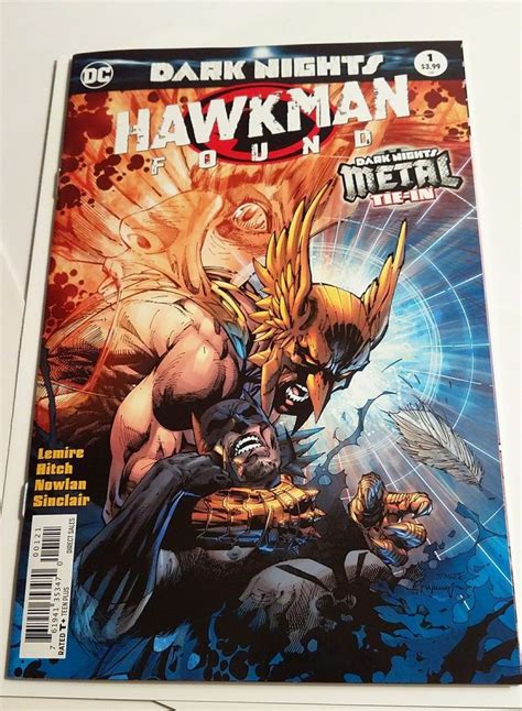 Hawkman Found 1 Dark Nights Metal Jim Lee Variant Nm Unread Bag And