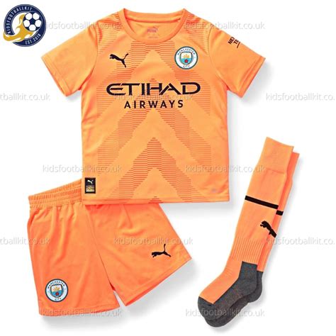 Manchester City Goalkeeper Junior Kit 2223 High Quality