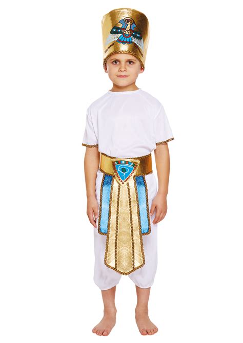 Egyptian Boys Fancy Dress Historic Ancient Egypt Pharaoh Childrens Kids