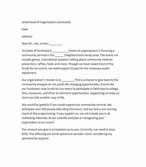If the answer of above mentioned questions is affirmative, you need to write a sponsorship letter requesting the recipient to sponsor your event. Request for Funds form Template Luxury Funding Request ...
