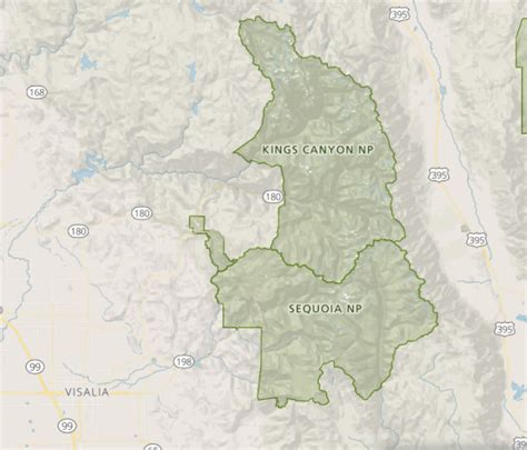 Sequoia And Kings Canyon National Park Location Maps