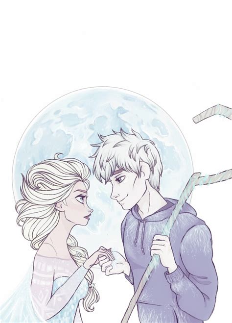 Elsa And Jack Frost Drawing At Getdrawings Free Download