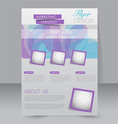 Brochure Design Flyer Template Editable A4 Poster Stock Vector