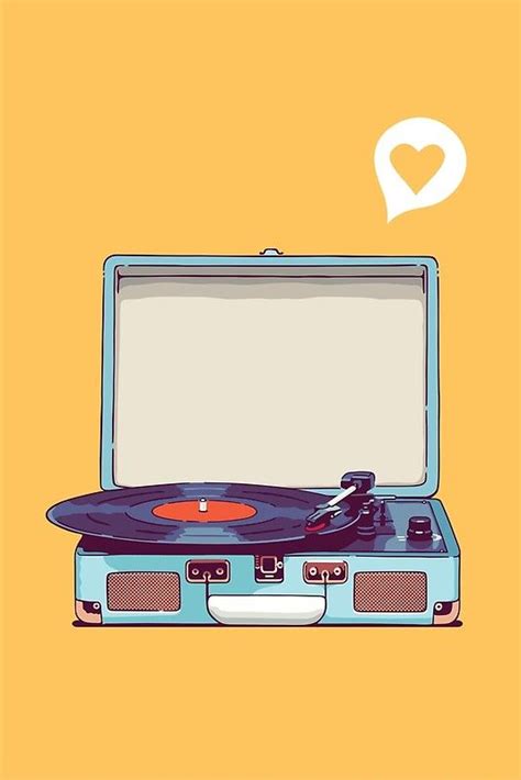 Blue Vinyl Record Player Art Print By Sundrystudio Painting Art