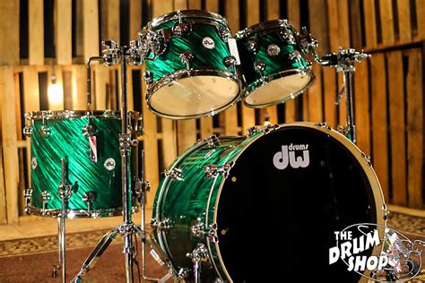 Used Dw Drums Collectors Maple Twisted Green Satin Reverb