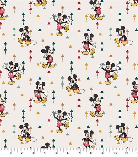 Disney Cotton Fabric Mickey Mouse Traditional Geo Joann