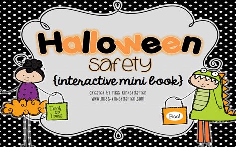 Preschool Ponderings Friday Freebie Halloween Safety Book