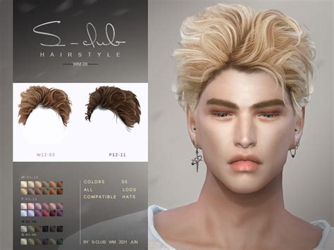 Short Curly Hair For Male The Sims 4 Catalog