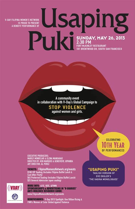 Foundation For Filipina Womens Network Usaping Puki The Vagina