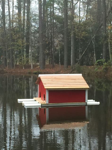 We have been trying to figure out a floating house that is easy and inexpensive to make. Message me about custom sizing. 6x6 floating duck house ...