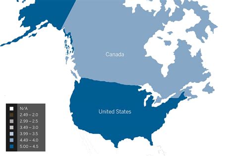 Map Of United States And Canada