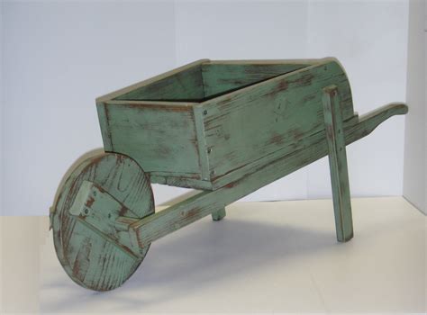 Rustic Wheelbarrow Planter Hand Made From Reclaimed Wood Perfect