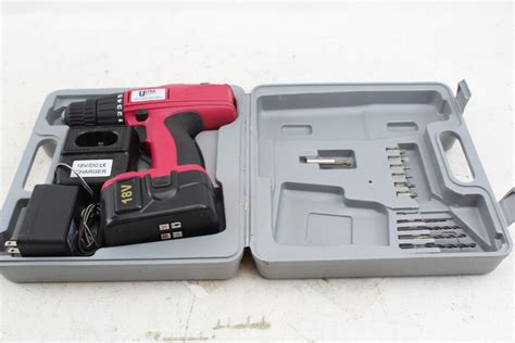 Ultra Steel 18v Cordless Drill With Battery Charger And Case