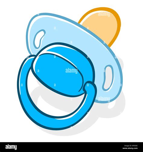 Blue Baby Pacifier Cartoon Vector Clipart Friendlystock 53 Off