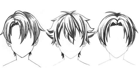 Top 3 Anime Boy Hair Style Drawing Tutorial Step By Step Youtube