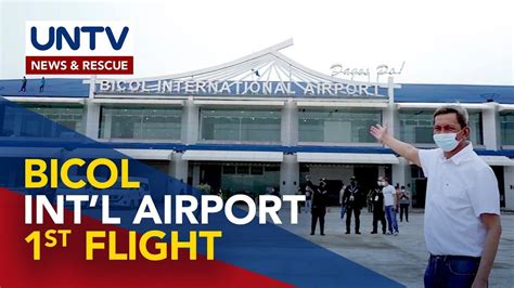 first flight sa bicol international airport uumpisahan sa october 7 youtube