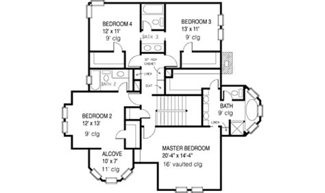 Victorian Style House Plan 4 Beds 35 Baths 2772 Sqft Plan 410 104