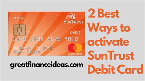 2 Best Ways To Activate Suntrust Debit Card Finance Ideas For Saving