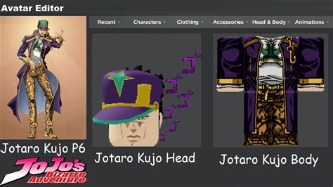 How To Make Jotaro Kujo JoJo Part On ROBLOX YouTube