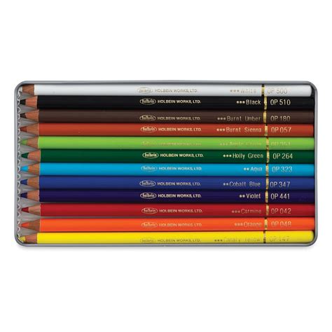 Holbein Artists 12 Colored Pencils Basic Tone Colors For All Ages And