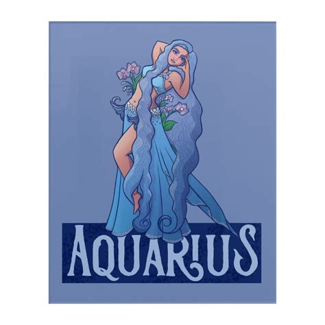 Aquarius Zodiac Goddess Belly Dancer Art Birthday Zazzle Aquarius