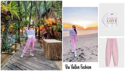 Instagram @gerniswidyas #ootd hijab #pashima #jeans #pantai #white #glasses. Tanpa Bikini di Pantai, Penampilan Via Vallen Pakai OOTD Murah Hingga Inisial D pada Postingan ...