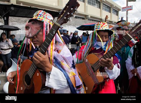Fiesta De La Mama Negra Traditional Festival In Latacunga Ecuador