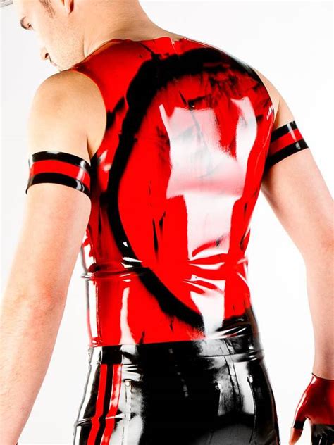 DP Marbled Latex Sleeveless Zip Shirt Passional Boutique