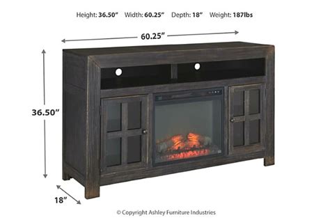 Gavelston 60 Tv Stand With Electric Fireplace Ashley Furniture Homestore