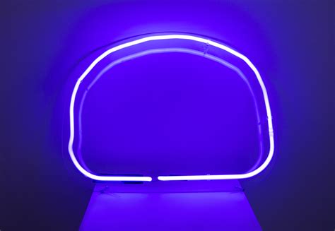 Neon Shape Purple Kemp London Bespoke Neon Signs Prop Hire Large Format Printing