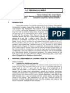 Achieveressays.com is the one place where you find help for all types of assignments. Reflection Paper OJT