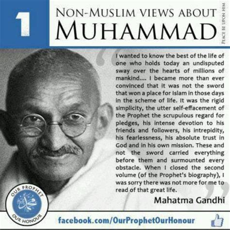 Gandi On Prophet Muhammad Saw Islam Islamic Teachings Islamic