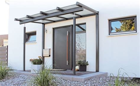 Überdachung hauseingang hofeinfahrt mehrfamilienhaus bauen hauseingang gestalten haus aussenbereiche haus ideen. Vordächer: Individueller Schutz für Ihren Hauseingang ...