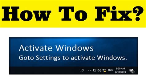 How To Fix Go To Setting To Activate Windows Remove Active Windows