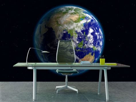 Beautiful Planet Earth Wall Mural Space Wall Murals Is Unique Stock