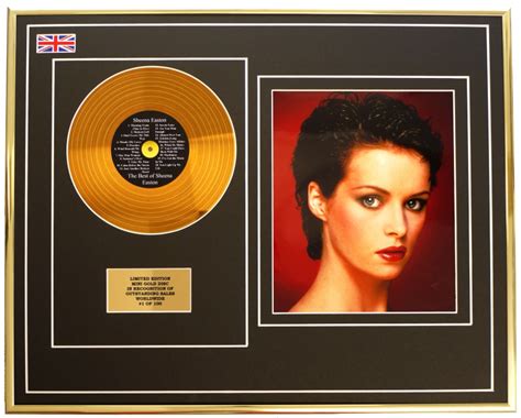 Sheena Easton Mini Metal Gold Disc And Photo Displaylimited Editioncoa