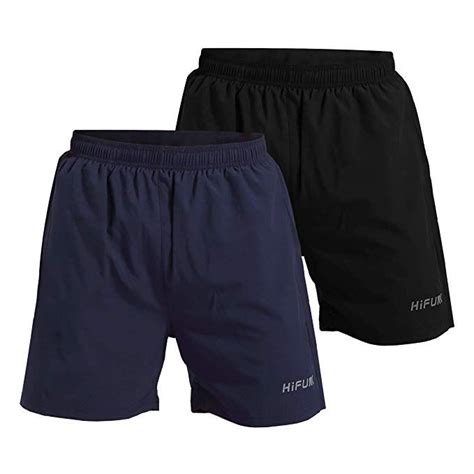 Hifunk Mens 5workout Running Quick Dry Shorts Lightweight Gym Fitness