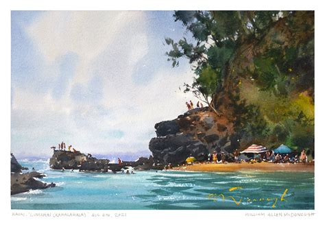 Lumahai Beach Kahalahala Kauai WILLIAM ALLEN McDONOUGH