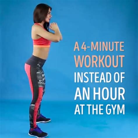 A 4 Minute Workout Instead Of An Hour At The Gym Gorgeoussidevideos