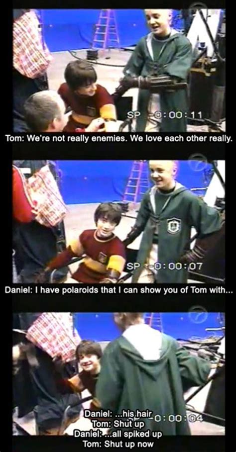 Funny Pictures Behind The Scenes Of Harry Potter Dump A Day