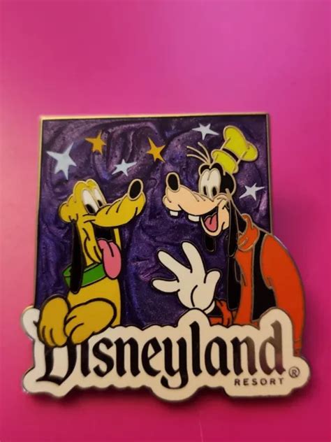 Disney Trading Pin Goofy And Pluto Disneyland Resort Hidden Mickey
