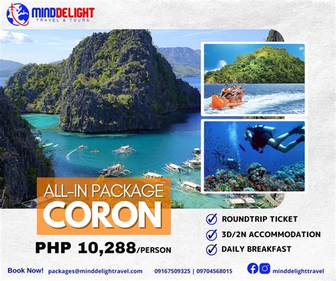 3d2n Coron All In Package Mind Delight Travel And Tours