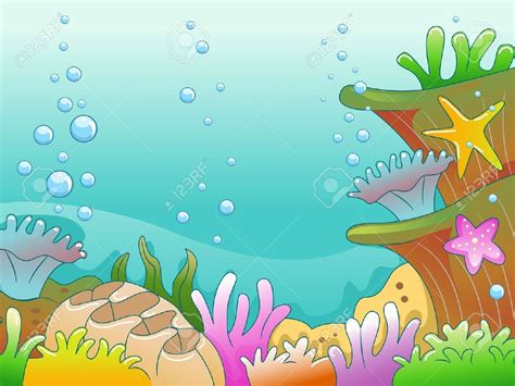 Illustration Of Underwater Scene Illustration Printing Labels Clip Art