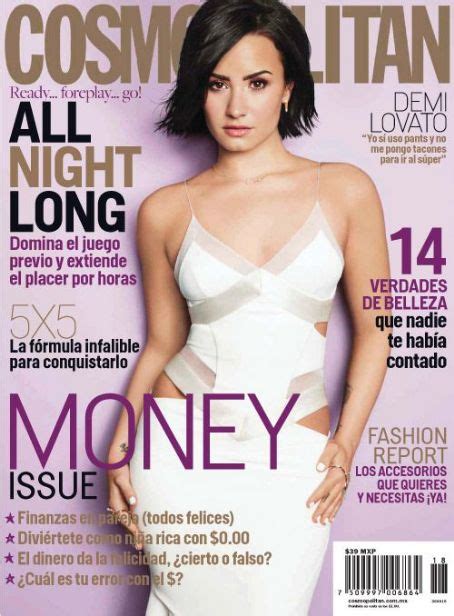 Demi Lovato Cosmopolitan Magazine September 2015 Cover Photo Mexico