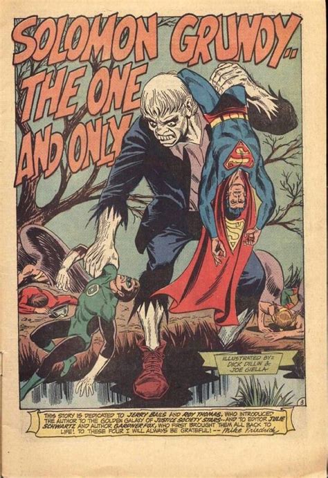 Solomon Grundy Comic Books Art Dc Comics Superheroes Comic Book